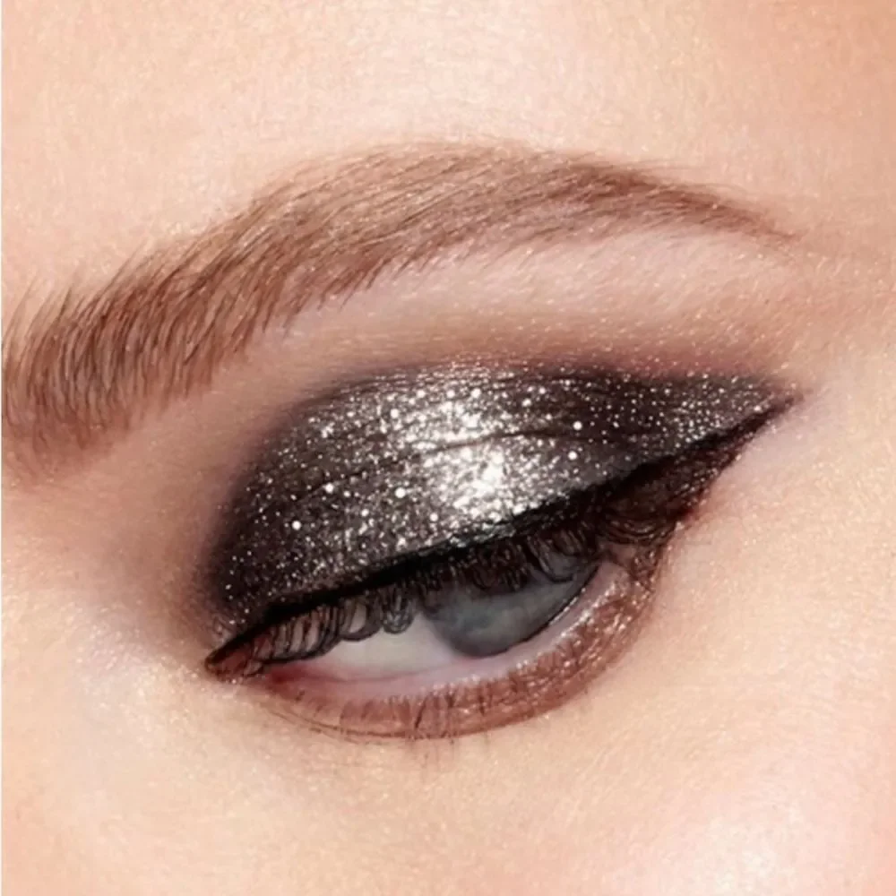 Stila Glitter & Glow Liquid Eye Shadow In Molten Midnight Full Size NIB